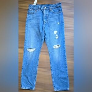 Men's Blue Distressed Jeans